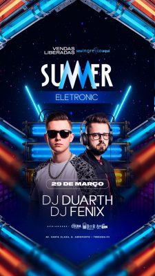 Story Flyer Próximos Shows Summer Eletronic 29 de Março PSD Editável