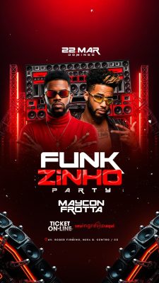 Story Flyer Próximos Shows Funkzinho  PSD Editável