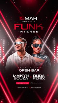 Story Flyer Próximos Shows Funk Intense PSD Editável