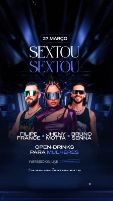 Story Flyer Próximos Shows Sextou 27 Março PSD Editável