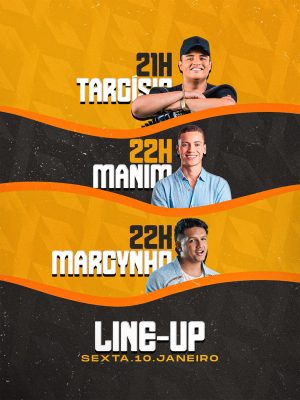 Line-Up de Show Sexta 10 de Janeiro Balada Festiva PSD Editável