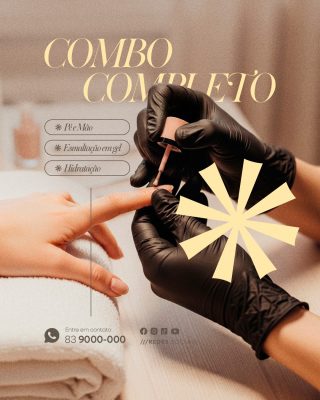 Manicure Esmaltação Combo Completo PSD Editável