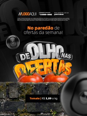 De Olho Nas Ofertas No Paredão de Ofertas da Semana PSD Editável