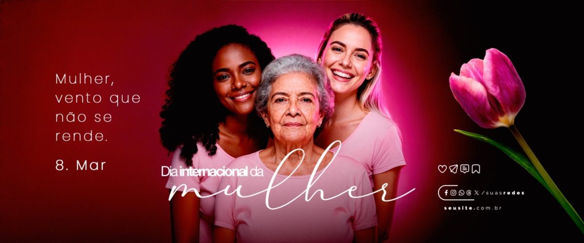 Carrossel Dia Internacional da Mulher 08 de Março PSD Editável