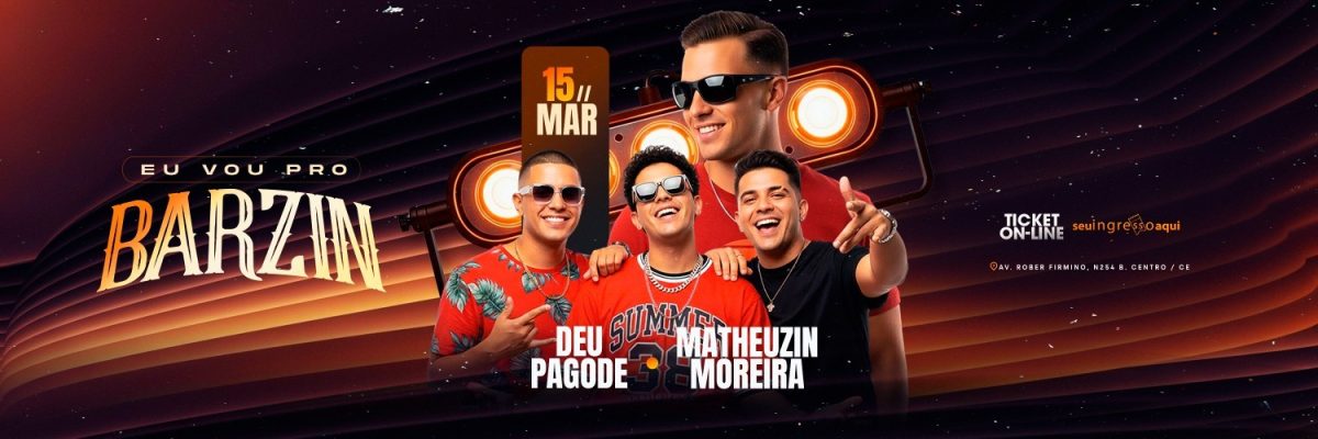 Carrossel Barzin Eu Vou Pro Barzin Show Deu Pagode Matheuzin Moreira 15 Mar PSD Editável