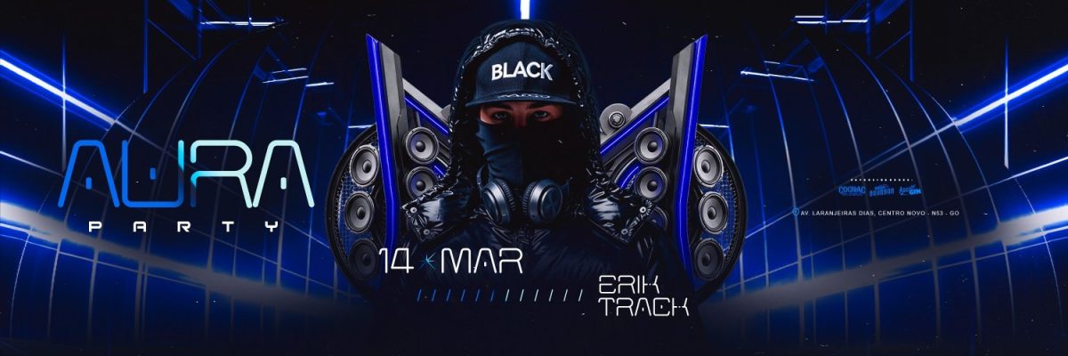 Carrossel Aura Party 14 Mar Erik Track Black PSD Editável