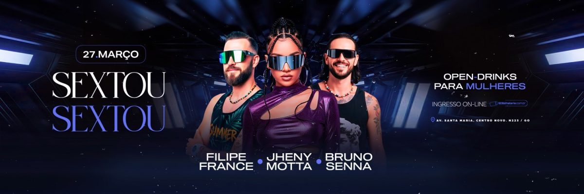 Carrossel Sextou 27 de Março com Filipe Motta Bruno e Open-Drinks PSD Editável