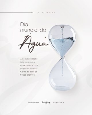 Dia Mundial da Água 22 de Março Social Media PSD Editável