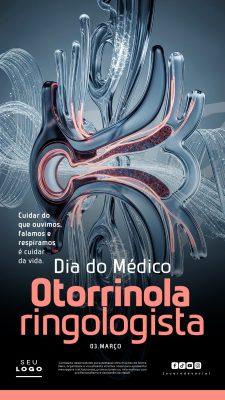 Dia do Médico Otorrinolaringologista 3 de Março Story Social Media PSD Editável