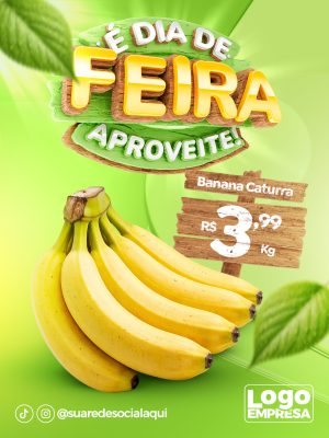 É Dia De Feira Aproveite Social Media Editável PSD Editável