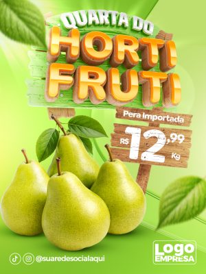 Ofertas Quarta Do Hortifruti Social Media PSD Editável