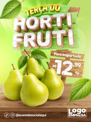 Ofertas Terça Do Hortifruti Social Media PSD Editável