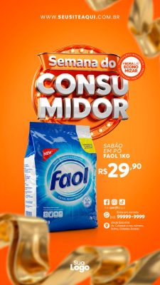 Story Semana do Consumidor Promoções Imperdíveis Oferta Especial PSD Editável