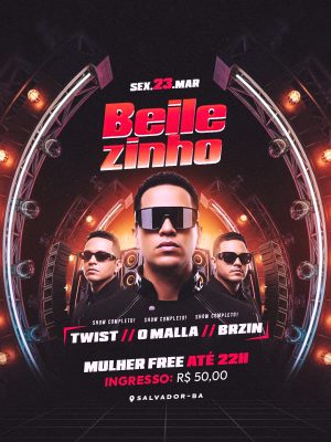 Flyer Bailezinho Social Media Feed PSD Editáve