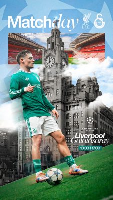 Matchday Liverpool Galatasaray Futebol Europeu Jogo PSD Editável