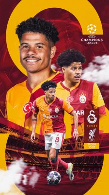 Futebol Champions League Galatasaray vs Liverpool Banner PSD Editável