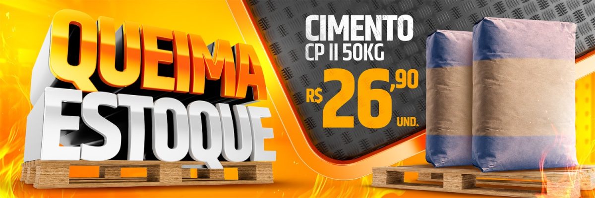 Banner Ofertas Queima Estoque PSD Editável
