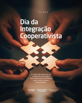 Integração Cooperativista 05 Março União e Resultados Mensagem PSD Editável