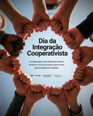 Integração Cooperativista 05 MAR Dia da Cooperação PSD Editável
