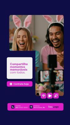 Story Provedor de Internet Páscoa Compartilhe Momentos Memoráveis Com Todos PSD Editável
