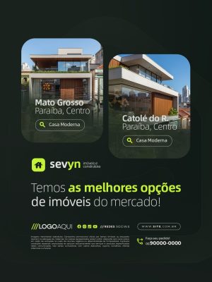 Imobiliária Imóveis As Melhores Opções PSD Editável