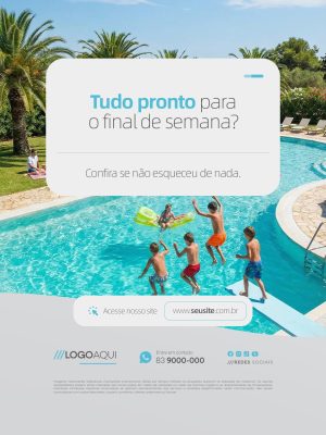 Verão Tudo Pronto Para o Final de Semana PSD Editável