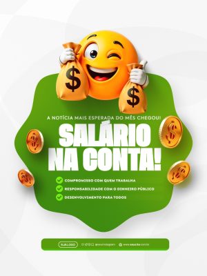 Salário na Conta Notícia Mais Esperada do Mês Chegou PSD Editável
