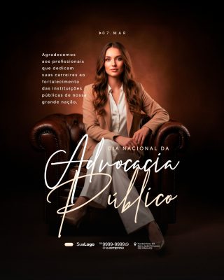 Advocacia Pública 07 MAR Agradecemos aos Profissionais PSD Editável