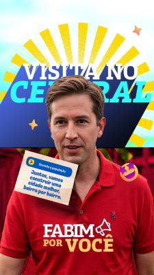Story Vereador Fabim Ouvindo a População PSD Editável