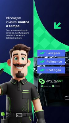 Story Estética Automotiva Blindagem Invisível Lavagem Polimento Proteção PSD Editável