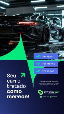 Story Estética Automotiva Lavagem Polimento e Proteção PSD Editável