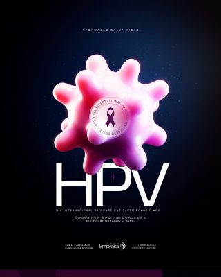 HPV Dia Internacional da Conscientização Saúde Poster PSD Editável