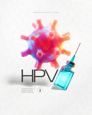 HPV Conscientização é o primeiro passo Banner PSD Editável
