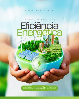 Dia Mundial da Eficiência Energética 5 de Março Sustentável Social Media PSD Editável