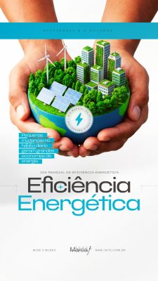 Dia Mundial da Eficiência Energética 5 de Março Sustentável Social Media PSD Editável