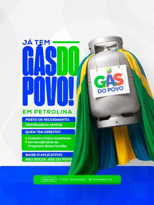 Gás do Povo Em Petrolina Template Informativo PSD Editável
