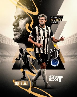 Campeonato Mineiro Sicoob Atlético MG x Cruzeiro PSD Editável