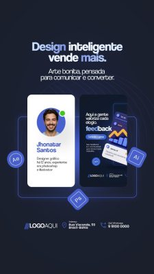 Story Marketing Digital Inteligente Vende Mais PSD Editável