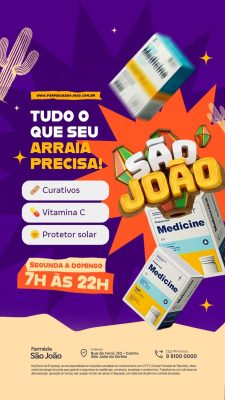 Story São João Tudo Que Seu Arraiá Precisa Farmácia PSD Editável