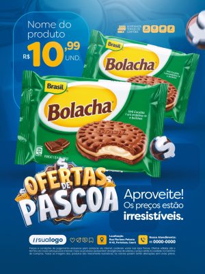 Ofertas de Páscoa Preços Irresistíveis PSD Editável