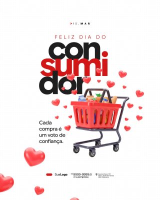 Dia do Consumidor 15 de Março Template Comercial PSD Editável