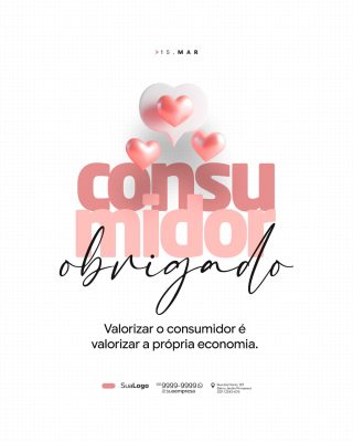 Consumo 15 Março Obrigado por Valorizar a Economia PSD Editável