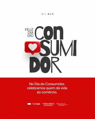 Dia do Consumidor 15 de Março Celebração Especial PSD Editável