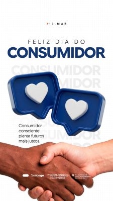 Dia do Consumidor 15 March Consumidor Consciente PSD Editável