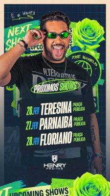 Henry Freitas Próximos Shows Teresina Parnaíba Floriano PSD Editável