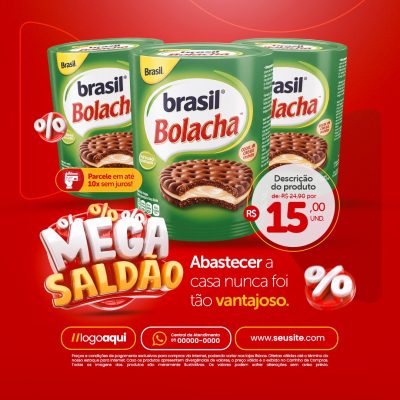 Mega Saldão Abastecer a Casa Nunca Foi Tão Vantajoso PSD Editável