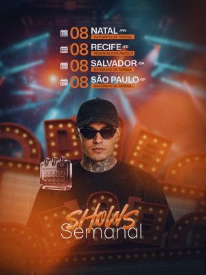 Shows Semanal Divulgação Artista e Eventos PSD Editável