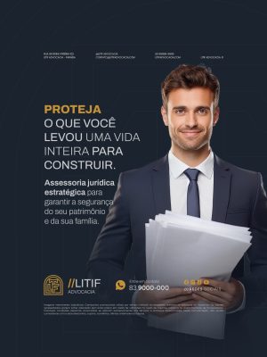 Advocacia Assessoria Jurídica Estratégica PSD Editável