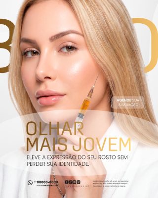 Botox Clínica de Estética Social Media PSD Editável