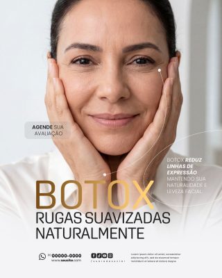 Beleza Botox Rugas Suavizadas Naturalmente PSD Editável